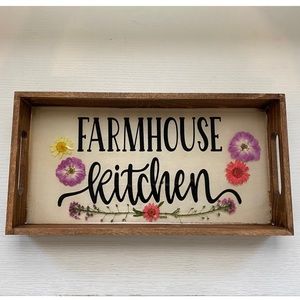Farmhouse Kitchen Wood Tray